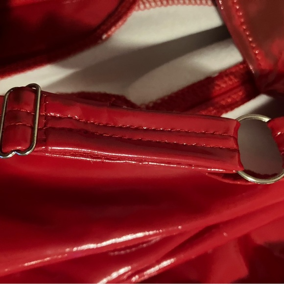 Vinyl-fully lined RED mini dress SZ 7-8. NWT! - Picture 6 of 6